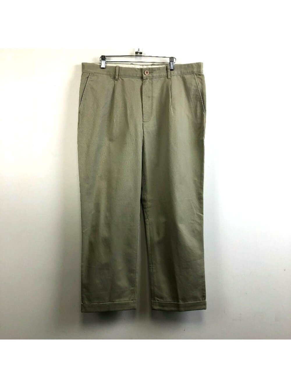 NWT J Crew Men's Khaki Classic Fit Essential Chino Cuffed Pants - Size 36